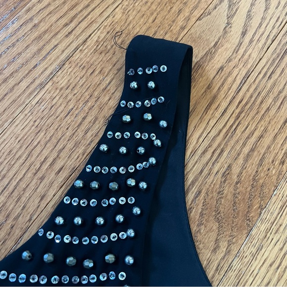 Black Beaded H&M Shift Tank Dress. - Picture 6 of 8